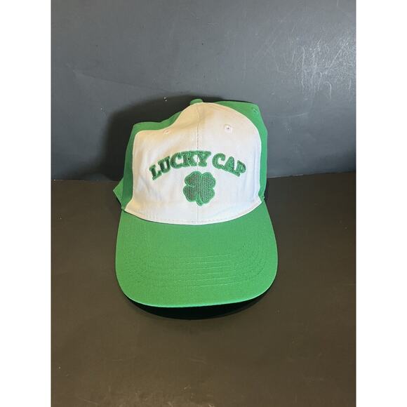 Lucky Cap Shamrock St Patricks Day Hat Cap Green Strapback-NWT - Picture 1 of 4